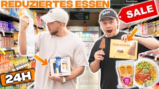 Wir essen 24H nur REDUZIERTES ESSEN eklige Überraschung [upl. by Erde294]