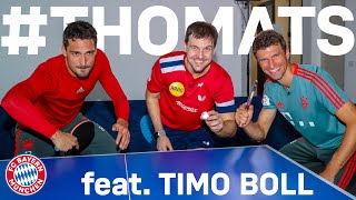 ThoMats 8  Table Tennis Challenge w Timo Boll  Müller vs Hummels [upl. by Alisha]