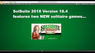 SolSuite Solitaire NEW 184 has been released [upl. by Ysnil473]