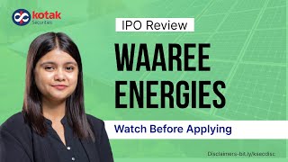 Waaree Energies IPO Review  IPO Issue details  Solar PV Manufacturer  Watch Before Applying [upl. by Adnorrehs]