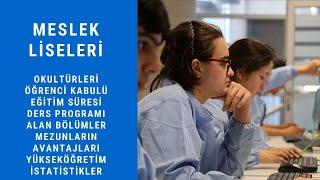 Meslek Liseleri Avantaj ve Dezavantajları Ders Programı YKS Başarıları En İyi Meslek Liseleri [upl. by Ellehsor]