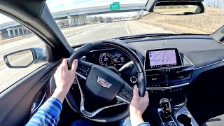 2023 Cadillac CT4 Premium Luxury 27T  POV Test Drive Binaural Audio [upl. by Otipaga442]