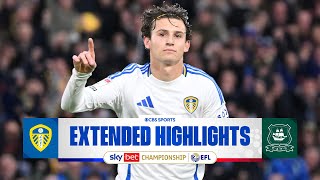 Leeds United vs Plymouth Argyle Extended Highlights  EFL Championship  CBS Sports Golazo [upl. by Newhall]