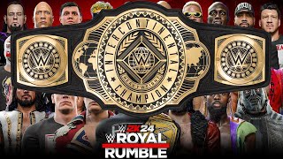 WWE 2K24 ROYAL RUMBLE MATCH FOR THE WWE INTERCONTINENTAL CHAMPIONSHIP [upl. by Romo]