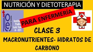 CLASE 3  HIDRATOS DE CARBONO Composición Digestión y fuentes Indice glucémico [upl. by Mellette]