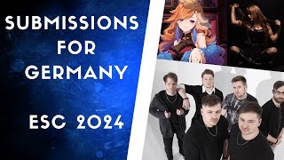 Submissions for 🇩🇪 Germany at Eurovision Song Contest 2024  My Favourites so far [upl. by Euh]