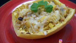 RECETA ESPAGUETI DE CALABAZA SALUDABLESPAGHETTI SQUASH [upl. by Einnahpets329]