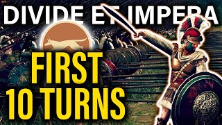 DEI EPIRUS THE FIRST 10 TURNS  Rome 2 Divide Et Impera 128 Faction Guides [upl. by Watts]