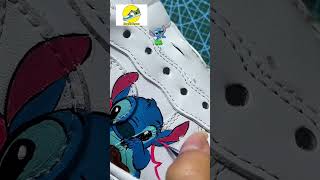 Stitch custom Nike AF1s stitch customairforce1 custom af1customs nikeairforce1 airforce1 [upl. by Tessa]