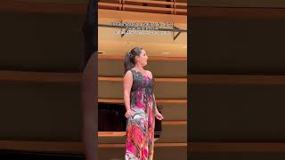 Mezzosoprano Ariana Maubach brings a unique lush and rich tone to Rossinis “Cruda Sorte” 🎶 [upl. by Chariot]