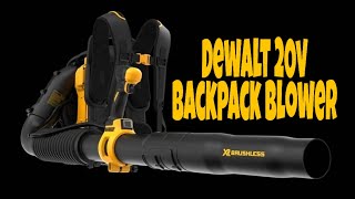 Dewalt 20v XR Brushless Backpack Blower  😱😱 [upl. by Aneeled923]