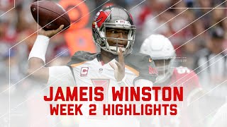 Every Jameis Winston Throw  Buccaneers vs Cardinals  NFL Week 2 Player Highlights [upl. by Drud]