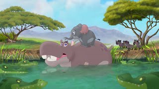 The Lion Guard Hyenas AND Crocodiles Vs Beshte amp Mtoto  Follow That Hippo HD Clip [upl. by Tibold953]