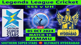 Southern Super Stars vs Ultimate Hyderabad  SSS vs UH  Legends League Cricket 2024  Cricket Info [upl. by Delsman]