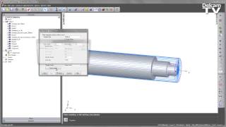 Tailstock Support  FeatureCAM 2014 [upl. by Laroy422]