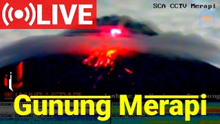 Live Merapi  Indonesias Mount Merapi  Volcano Eruption [upl. by Viridis]