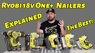 Ryobi Cordless Nailers Compared [upl. by Franciskus]