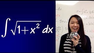 integral of sqrt1x2 trig substitution calculus 2 tutorial [upl. by Dyson371]