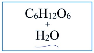 Equation for Glucose Dissolving in Water C6H12O6  Water [upl. by Vano]