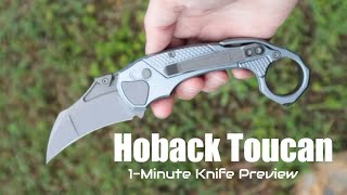 Jake Hobback Toucan Folding Karambit Knife 1Minute Preview  Atlantic Knife [upl. by Eilrac]