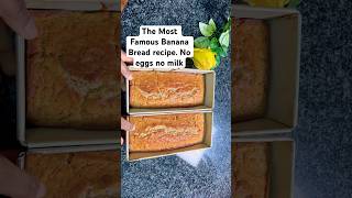 Banana bread Recipe no eggs no dairy milk vegan veganfriendly cake baking [upl. by Israel]