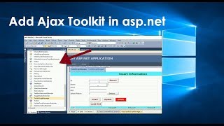 how to add ajax toolkit in aspnet visual studio part 1 [upl. by Anivas520]