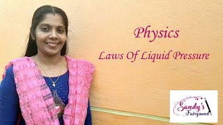 ICSE Class 9 Physics  Laws liquid Pressure [upl. by Llecram]