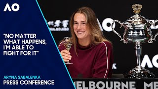 Aryna Sabalenka Press Conference  Australian Open 2024 Final [upl. by Eleonore]