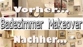 Badezimmer Makeover  aus alt mach neu  DIY [upl. by Roath]