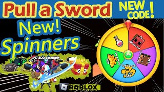 UPDATE New secret SPINNERS New 150M pets New CODE and Free to play tips  Pull a Sword [upl. by Mcmurry690]