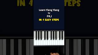 Learn Ylang Ylang by FKJ on Piano in 4 Easy Steps shorts ylangylang [upl. by Atworth]