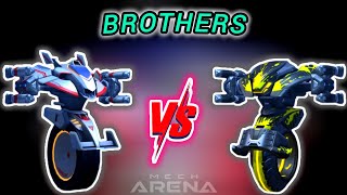 quotDark Hunter☠️👿 vs Brother👶quot Battle🔥 Who Wins🤔 Mech Arena Robots Showdown [upl. by Grenier]