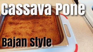 How to make Bajan Cassava Pone Old Fashion Way [upl. by Hait]