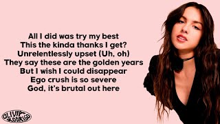 Olivia Rodrigo  brutal Lyrics [upl. by Dyson]