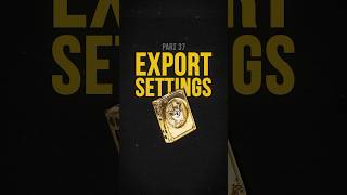 Best Export Settings 2024 davinciresolve [upl. by Sivie]