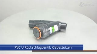 PVC U Rückschlagventil Klebestutzen [upl. by Dadinirt]