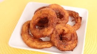 Homemade Onion Rings Recipe  Laura Vitale  Laura in the Kitchen Episode 606 [upl. by Eciuqram]