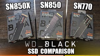 WD Black SN850X vs SN850 vs SN770 SSD  Which SSD Should You Buy [upl. by Justen]