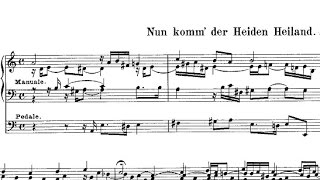 Nun Komm der Heiden Heiland Bwv599 Orgelbuchlein  JSBach Aldo Locatelli [upl. by Lindeberg]