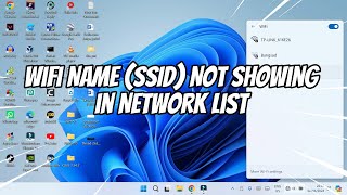 How to Fix Wifi Name SSID Not Showing in Network List of Your Laptop [upl. by Meelak]