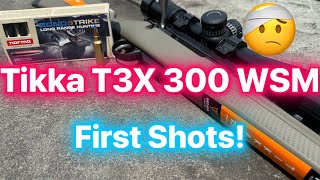 Tikka T3X Superlite 300 WSM First Shots Review with 180 grain Norma Bond Strike Ballistic Data [upl. by Patricia]