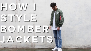 How To Style Bomber Jackets  FW16 Nike MA1 Bomber [upl. by Schultz15]