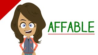 Learn English Words  Affable  Words You Need To Know Vocabulary Cartoons for Kids [upl. by Salli]