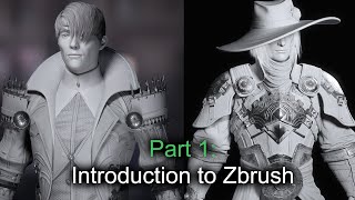 Part 1  Intro to zbrush   Zbrush for beginner tutorial series [upl. by Kacerek9]