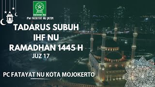 IHF NU TADARUS ALQURAN JUZ 17 PC FATAYAT NU KOTA MOJOKERTO [upl. by Ricker]