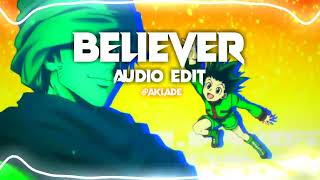 Believer Imagine Dragons AUDIO EDITAKLADE [upl. by Etsirk]