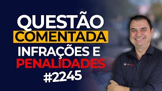 Ter o veículo imobilizado na via por falta de combustível é uma infração de natureza  2245 [upl. by Dnomyar]