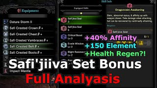 MHW Safijiiva Set Bonus detailed analysis with the values  footage  Dragonvein Awakening [upl. by Silver]