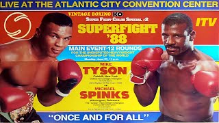 Mike Tyson vs Michael Spinks ITV 1080p 60fps VHS [upl. by Husha]