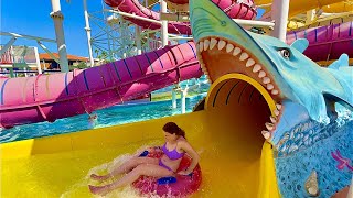 Aquashow Park  Shark Water Slide [upl. by Ailesor933]